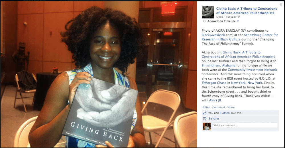 Giving Back